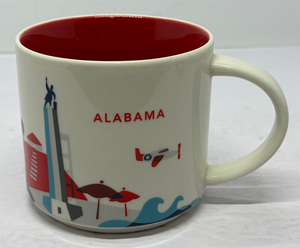 Starbucks You Are Here YAH Alabama Coffee Mug 14 Oz